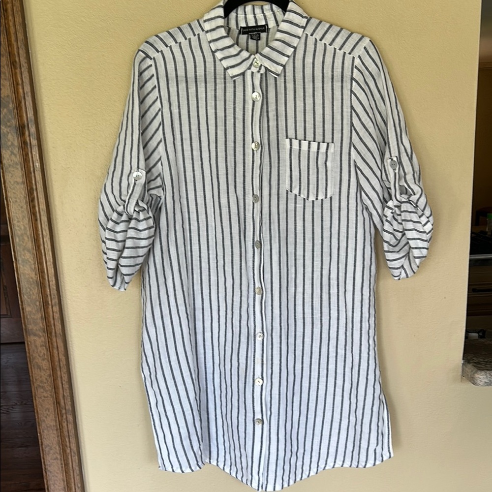 Saks Fifth Avenue Striped Tunic Top